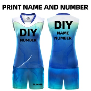 Custom Design your own sleeveless sublimation volleyball uniforms - Product Image 3