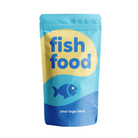 Sacs en plastique refermables à fermeture éclair de qualité alimentaire pour l'emballage des aliments pour poissons d'étang