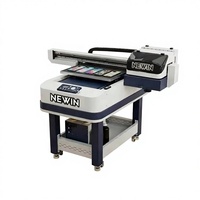 NEWIN Nouvelle imprimante à plat UV automatique avec tête d'impression I3200/I1600, encre CMYK pour carton, acrylique et plus