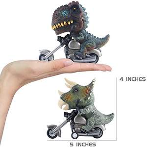 Forma Animal moto juguetes inercial dinosaurio coche de juguete para niños de la motocicleta empujar g modelos animales a piloto - Product Image 2