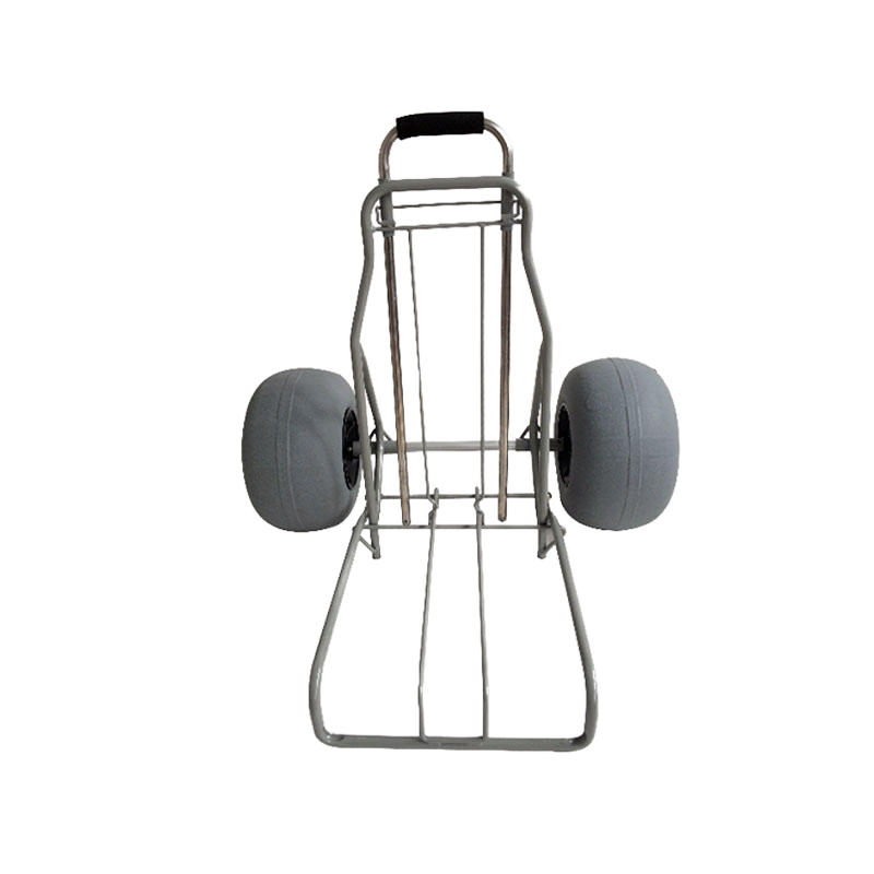 Chariot De Transport Pliable 100kg - Pneus Gonflables - Plage, Jardin, Camping - Certifié TÜV