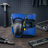 Genouillères de travail OEM en gros pour la construction avec support de cuisse, sangles à ajustement rapide, protection antidérapante pour les genoux