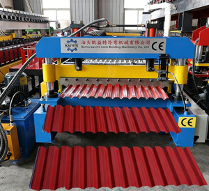 Machine de formage de rouleaux tout-en-un intégrée de style australien pour la fabrication rapide de panneaux de portes métalliques - Product Image 1