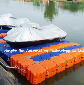 Bền <span class=keywords><strong>HDPE</strong></span> 50*50*40Cm Marine Modular Nhựa Nổi Nền Tảng Máy Bay Phản Lực Trượt Tuyết Nổi Dock Phao Cầu Cho Lối Đi - Product Image 2