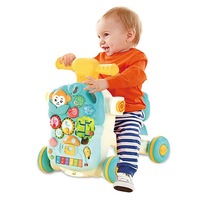 Ventes Flash : Table de Jeu 4 en 1 Multifonctionnelle pour Bébé, Voiture à Pousser, Jouet d'Activités pour Tout-Petit, Trotteur avec Roues et Siège