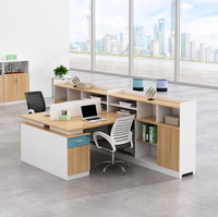 Bureau modulaire STG 4 places, 6 places, structure métallique, poste de travail linéaire nordique pour mobilier de bureau commercial avec armoire