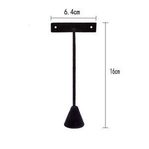 Đen T-Hình Cửa Sổ Truy Cập Bông Tai Kit Với Khay Yiwu Đồ Trang Sức Móc Áo Và Đổ Xô Hình Nón Mặt Dây Chuyền Giá Riêng Biệt Bán - Product Image 6