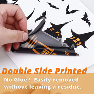 Autocollants de fenêtre d'Halloween effrayants et saisissants, grande taille, silhouette de monstre géant, pour décorations de fête de la trousse ou du trépass, parfaites pour les configurations de décoration. - Product Image 5