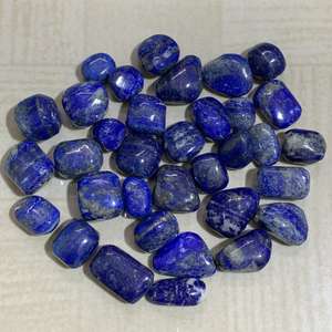 ลูกปัดหินลาพิส ลาซูลีธรรมชาติทรงกลม หินควอตซ์และหยกเม็ดกลมสำหรับตกแต่ง ขนาด 3 มม. 8 มม. 9 มม. 14 มม. 40 มม. ความสูงต่างๆ - Product Image 3