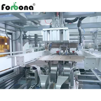 Machine à plier le papier semi-automatique Forbona Cookies Carton avec PLC et moteur, 40-55 boîtes/min