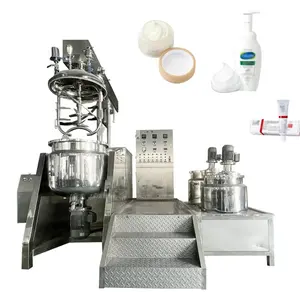 Low price 100L Fixed type Vacuum Homogenizer Emulsifier Mixer Tank Mini Vacuum Emulsifying Machine for body creams lotion