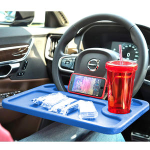 Mesa para Portátil en el Auto con Respaldo Multifuncional para <span class=keywords><strong>Silla</strong></span>, Mesa para Volante, Bandeja para Volante de Auto, Portavasos - Product Image 5