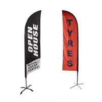 Drapeaux et bannières promotionnels, drapeaux à plumes, bannières volantes en polyester, bannières de plage personnalisées pour la publicité et les événements