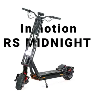 Inmotion RS Scooter elétrico meia-noite Colorway (exclusivo do vendedor) única faixa de carga 75 milhas/120 km 72V 40Ah 2880 Wh bateria