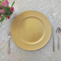 Partie Concave spot gold mariage plaques de chargeur en plastique