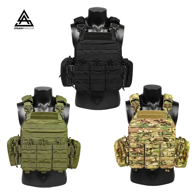 SteadyArmour Molle Assault Vest Hunting War Game Combat Tactical Vest