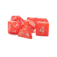 Ensemble de dés polyédriques personnalisés en résine écologique, bois, acrylique et métal avec logo personnalisé D20 pour les jeux de D&D Magicraft 7 pièces