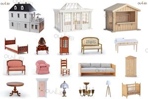 Maison de <span class=keywords><strong>poupée</strong></span> ensembles de pépinière Miniature <span class=keywords><strong>en</strong></span> <span class=keywords><strong>bois</strong></span> meubles pour enfants modèle de simulation berceau, lit, chaise haute, <span class=keywords><strong>table</strong></span> <span class=keywords><strong>à</strong></span> <span class=keywords><strong>langer</strong></span> - Product Image 5