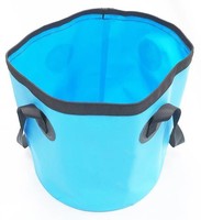 Panier de pêche flottant pliable Portable pliable maille appâts de pêche Cage de stockage PVC sac seau de pêche