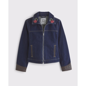 Chaqueta informal de lona con borlas tejidas y bordados de LEDUO para mujer, primavera - Product Image 1