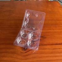 Barquette jetable transparente en PET pour kiwi, 4 compartiments, avec couvercle, qualité alimentaire, personnalisable pour l'emballage de fruits frais, supermarché, vente au détail