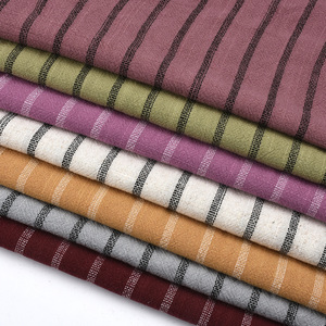 Tela de popelina de rayón y lino a rayas, 100 g/m², peso medio, transpirable, para ropa deportiva, camisas, vestidos y ropa infantil. - Product Image 1