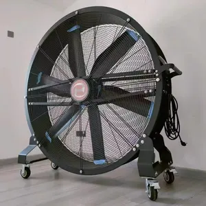 Big size ventilation 1500mm industrial metal drum fan standing hvls fan