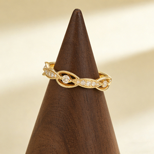Bague de fiançailles et de mode personnalisée en or massif 10K/14K/18K, argentée, avec pierre de laboratoire CVD de qualité IGI VVS-VS, taille brillant classique, style cluster - Product Image 5