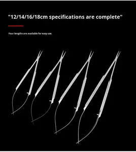 เข็มจิ๋วสแตนเลสสำหรับผ่าตัด  ที่จับเข็มผ่าตัดทางการแพทย์  เครื่องมือผ่าตัดคิ้ว  หัวตรง / หัวโค้ง - Product Image 2