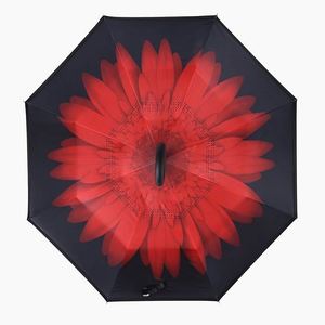 Paraguas Invertido con Mango en Forma de C, Resistente al Viento, Doble Capa, Manos Libres, para Mujeres y Hombres - Product Image 2