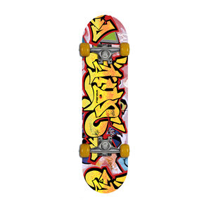 Win.max <span class=keywords><strong>Skateboard</strong></span> Completo con Ruote <span class=keywords><strong>Trasparenti</strong></span> in PU da 31 Pollici, Legno d'Acero Cinese, Doppio Kick Concavo - Product Image 2