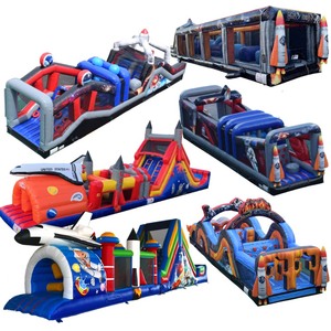 Pista <span class=keywords><strong>de</strong></span> Obstáculos Inflable con Diseño <span class=keywords><strong>de</strong></span> Transbordador Espacial, Cohete, Nave Espacial, Galaxia, Nebulosa, Astronauta, Extraterrestre, OVNI, Nave Espacial del Espacio Exterior, Pista <span class=keywords><strong>de</strong></span> Ataque Espacial - Product Image 1