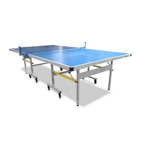 Table de tennis de table extérieure et intérieure, filet de qualité compétition, table de ping-pong facile à installer pour usage domestique et salle de jeux
