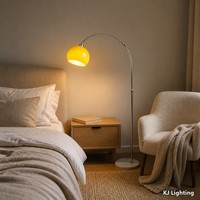 Lampadaire moderne en forme d'arc, luminaire décoratif sur pied pour salon, chambre, coin lecture, hôtel, villa