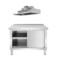 Table de travail robuste en acier inoxydable 304, finition polie, étagère réglable, table de préparation commerciale, épaisseur 0,6 mm, approuvée par la NSF