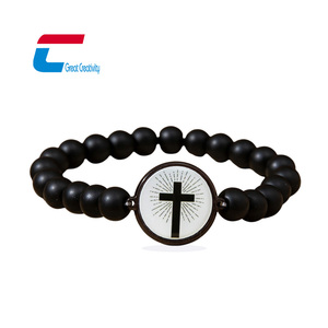 Envío rápido RFID NFC pulsera 13,56 MHz URL codificado NFC pulsera con cuentas verso de la Biblia - Product Image 1