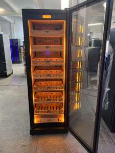 Humidor Comercial Eléctrico Personalizado de 430L con Temperatura y Humedad Constantes, Revestimiento Ecológico de Cedro, Puerta de Vidrio y Eliminación de Amoníaco para Cigarros - Product Image 6