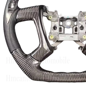 Volante de coche de fibra de carbono de cuero perforado modificado para volante Chrysler 300C - Product Image 6