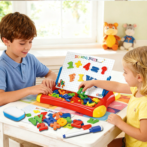 Abs Kunststoff Vorschule Indoor Zeichenbrett Spielzeug Set Write boards Alphabet Buchstaben Lernspiel zeug Kinder Montessori Lernspiel zeug - Product Image 2