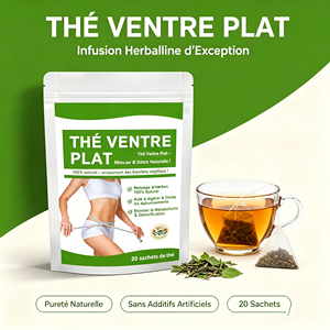 Thé Ventre Plat Mélange 4 Plantes Moringa Cassia Feuille de Lotus <span class=keywords><strong>Oolong</strong></span> Thé Détox Perte de Poids Booster Métabolisme 20 Sachets - Product Image 1