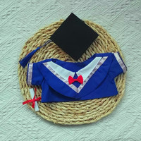 Peluche de graduation en polyester faite à la main avec chapeau et robe, animal en peluche doux pour anniversaire