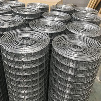 Grillage soudé galvanisé en rouleau, maille carrée de 1/2 pouce, idéal pour poulaillers, cages à lapins, clôtures agricoles, vente chaude, OEM