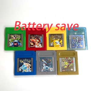 Battery Save Blue Crystal Golden Green Red Silver Yellow <b>Game</b> Cartridge for Gbc <b>Games</b> - Product Image 1
