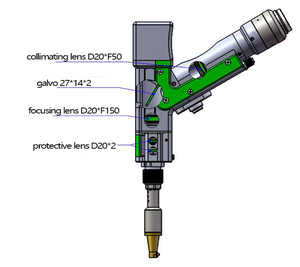 Pistolet <span class=keywords><strong>de</strong></span> soudage laser à fibre portable avec système pour soudeuse laser à fibre portable 1000W 1500W 2000W 3000W - Product Image 3