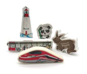 Goma de Borrar Blanca con Diseño de Animales de Halloween, Precio Económico, Personalizable, Promocional - Product Image 4