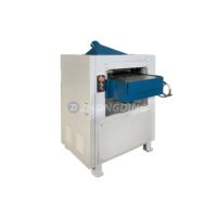 Raboteuse à bois double face haute précision avec coupe-spirale, moteur 15KW, 380V/220V, table coulissante