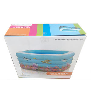 Piscine gonflable en plastique, dimension 351x180 x x 66cm, pour bain de piscine, pré-aquatiques, avec pompe - Product Image 5