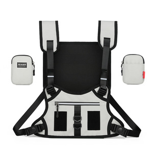 Sac de course à pied en gros pour le trail, avec bande lumineuse pour la course nocturne, sac à dos de cyclisme en nylon pour l'hydratation, sacs de jogging - Product Image 1