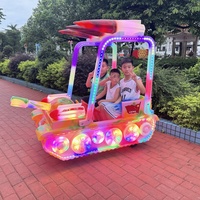Parc d'attractions, grande aire de jeux extérieure, équipement d'amusement pour enfants, voiture électrique à tamponneaux, jouet de parc d'attractions