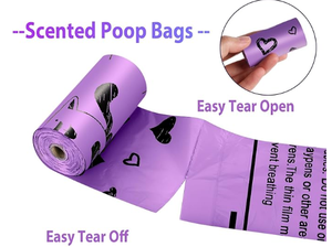 Özel Logo biyobozunur Pet atık torbaları Compostable köpek atık kaka poşetleri - Product Image 5